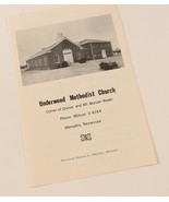 Vintage 1963 Underwood Methodist Church Scout Program Bronze Palm Pamphlet - $15.81 CAD
