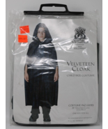 Black Velveteen Cloak Kids Hooded Cape Child Size Halloween Costume One ... - $27.03 CAD