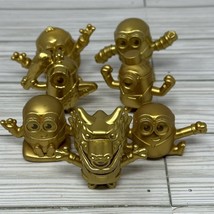 McDonald’s 2019 Gold Minions Happy Meal Toys Rise Of Gru Lot Of 7 Dragon Caveman - $24.74
