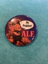 Vintage 1986 Alf No Problem Pin Button Tv Series - Made In USA - £7.75 GBP