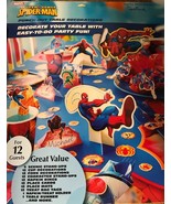 Spider-Man Spider Sense Punch Out Table Decorations Spiderman for 12 Gue... - $21.88 CAD