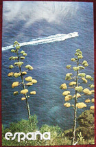 1978 Original Poster Spain Llafranc Gerona Motorboat Sea - £43.67 GBP