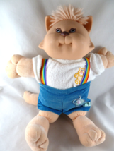 Vintage Cabbage Patch Koosa Tan Cat With Clothing 1983 Brown eyes CLEAN - £19.57 GBP