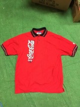 Vintage Coca Cola Coke delivery person guy polo shirt Red Size L Large - £39.04 GBP