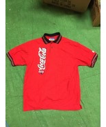 Vintage Coca Cola Coke delivery person guy polo shirt Red Size L Large - $49.99