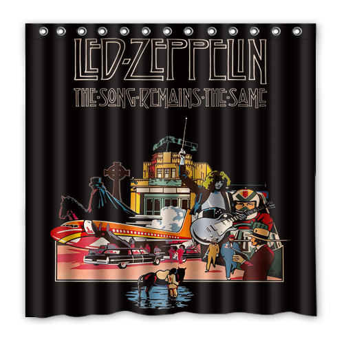 New!!! Led Zeppelin Custom Waterproof Polyester Shower Curtain 4 Size Item image 3