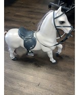 Battat American Girl Belgium Draft 20&quot; Plastic Horse For Dolls Saddle - £30.00 GBP