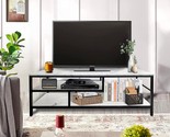 At-Valy 47-Inch 3-Tier Tv Stand Media Console Table With Open Shelves Fo... - £112.16 GBP