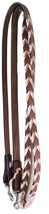 Horse Western Brown Leather 8&#39; Rose Silver Laced Barrel Contest Reins 66... - $464.39 MXN