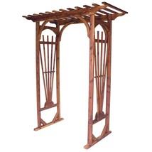 CEDAR GARDEN SUNBURST ARBOR - Amish Handcrafted Outdoor Decor - £775.08 GBP