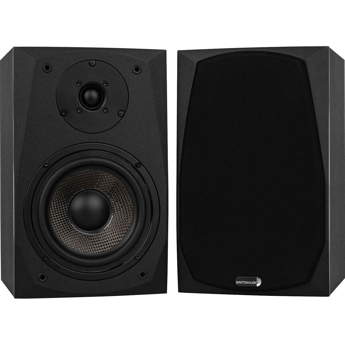 Dayton Audio - MK602X - 6&quot; 2-Way Bookshelf Speaker 4 ohms - Pair - Black - $229.95