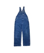 Vintage 90s Big Smith Bib Overalls Blue Medium Wash 34x27 Made In USA Work - £55.18 GBP