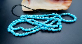 New Fine Rare Aaaaa Az Sleeping Beauty Turquoise W/ Matrix Nugget Bead Strand - £63.59 GBP