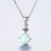 Women&#39;s Simple Opal Necklace Wish Necklace - £12.78 GBP