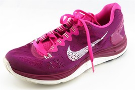 Nike Lunarglide 5  Running Shoes Pink Fabric Women 6 Medium - £15.78 GBP