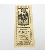 Red Bud Riding Stables Trail Rides Brochure Eureka Springs Arkansas 1990&#39;s - $108.92 MXN