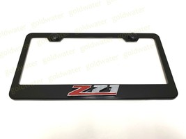 3D Z71 Emblem Black Powder Coated Metal Steel License Plate Frame For Si... - £17.90 GBP