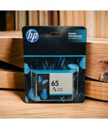 HP 65 Tri-Color Ink Cartridge Expires 2/2023 Genuine OEM Ink Sealed - £9.74 GBP
