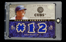 2007 UD Premiere Remnants 3 Gold #PR3-AS Alfonso Soriano /10 GU Game Used Jersey - £23.02 GBP