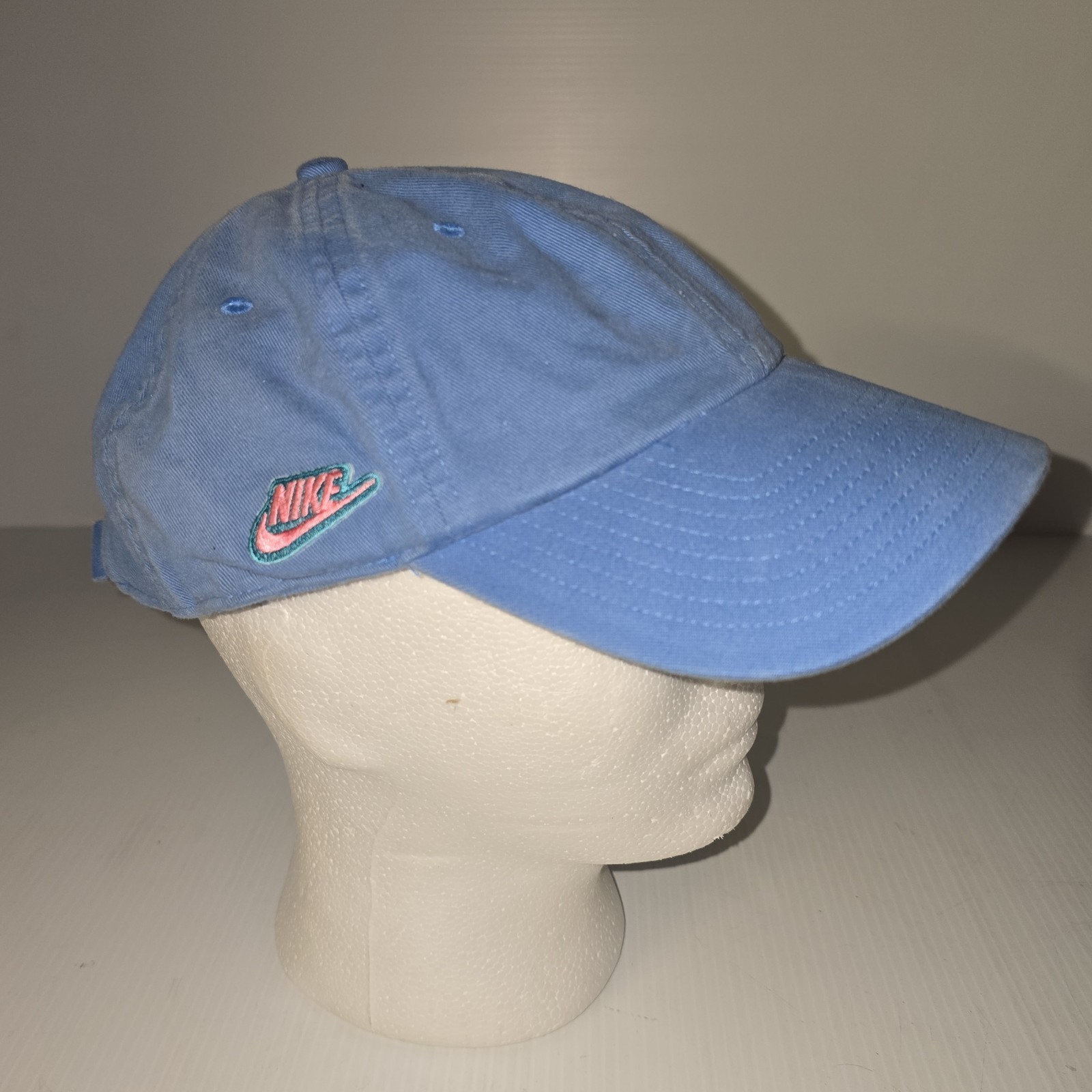 Vintage Nike Blue Unisex Adjustable Strapback Hat Cap Unstructured Dad&#39;s... - $18.27