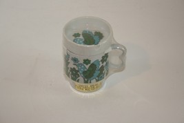 Vintage Rossini Japan &quot;Coffee Break&quot; 2 Piece Stackable Mug/Ashtray Blue Flowers - £11.89 GBP