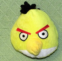 Angry Birds 5&quot; Chuck Stuffed Animal Rovio Yellow Commonwealth Toys Black Tail - £8.68 GBP