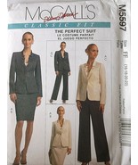 Misses Plus Size Suit,Classic Fit Perfect Suit,Mccalls M5597 Jacket,Skir... - £3.53 GBP