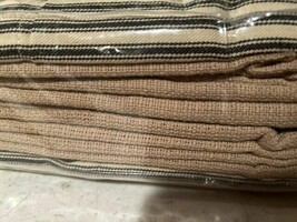Farmhouse Ticking Window Curtains- SALE image 2