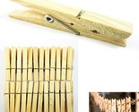 160 Wood Wooden 2 3/4&quot; Inch Large Spring Clothespins Laundry Clothes Pin... - $30.99