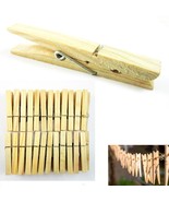 160 Wood Wooden 2 3/4&quot; Inch Large Spring Clothespins Laundry Clothes Pin... - £24.36 GBP