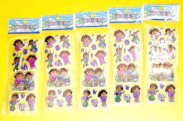 LOT 5x STICKERS SHEETS DORA THE EXPLORER FRIENDS DIEGO BOOTS BAGPACK PLA... - $6.79