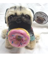 Gund DOUG THE PUG DOG WITH DONUT 10&quot; Plush Stuffed Animal Toy NEW w/ TAG - $27.02 CAD