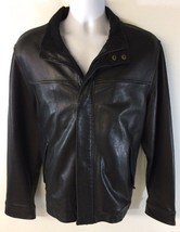 Tommy Hilfiger Brown Soft Leather Jacket Lined Men Medium Clean No Damage - £70.05 GBP