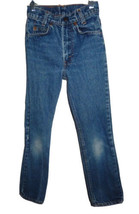 Vintage Levis 418-0217 Orange Tab Jeans Boys 10 (22x23 1/4) Slim Straight USA - £46.28 GBP