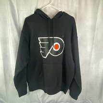 CHAMPION Philadelphia Flyers Black Hoodie Sweatshirt Mens XL NHL EUC CLEAN - £63.09 GBP