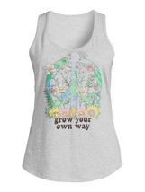 Wound Up Juniors’ Earth Peace Tank Top Heather Grey XS (1) - £11.63 GBP