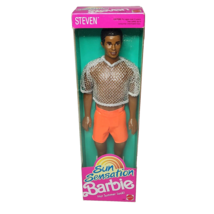 Vintage 1991 Sun Sensation Steven Barbie Doll Mattel New Original Box # 1396 - £41.11 GBP