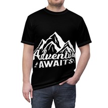 Adventure Awaits Unisex T-Shirt - White Decal, Soft Polyester, Breathable - £31.64 GBP+