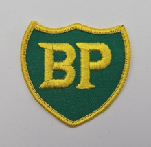 BP British Petroleum Green &amp; Yellow Embroidered Sew-On Patch 2.5&quot; x 2.5&quot; - $9.74