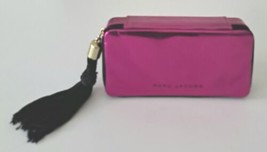 MARC JACOBS Pink Glitter  Clutch/ MakeUp Bag/Cosmetics Case Zippered Tassel - £23.99 GBP