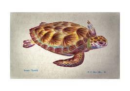 Betsy Drake Green Sea Turtle 30 Inch By 50 Inch Comfort Floor Mat - £71.56 GBP