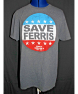 Ferris Buellers Day Off T-Shirt Size Adult Medium Movie Shirt Gray Save ... - $217.74 MXN