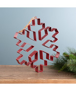 Snowflake Cookie Cutter Ornament 10.5&quot;H Metal - $115.32