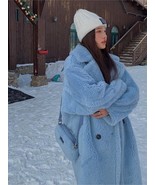 Bella Philosophy Women Winter Faux Warm Long Coat Long Sleeve Female Thi... - £73.38 GBP
