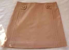 NWT J Crew Brown Beige Cashmere Wool blend Mini Skirt Misses Size 0 - £23.21 GBP
