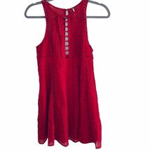 Free People Wherever You Go Red Mini Dress - £48.44 GBP