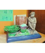 Antique Majolica Monkey dish 7.5" marked H H 626 possibly Mintons Henry ... - $382.49