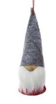 Kurt S. Adler Santa Dwarf Nordic Gnome Red w/GRAY Hat Christmas Tree Ornament - £5.41 GBP