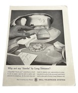 Bell Telephone System Vtg Print Ad Long Distance Thank You Wedding Gift ... - £10.58 GBP