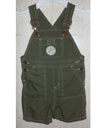EXCELLENT BOYS GYMBOREE OLIVE GREEN ROMPER / SHORTALLS   SIZE 12-18M - $25.50 CAD